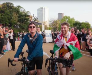Chris Broad Instagram - It’s finally over. All great stories need a fitting ending and yesterday we got ours.  Half a month spent furiously peddling over 1,000km across Japan’s mountain ranges and megacities, with an astonishing $1 million raised for the Immune Deficiency Foundation, culminating with hundreds of amazing folks cheering us on across the finish line at Tokyo Tower.

The journey wasn’t easy; my back and leg muscles are stuffed. And I won’t forget the feeling of my heart almost exploding while ascending 1,200m at the base of Mount Fuji.  There were some genuinely terrifying moments in tunnels, pedalling frantically whilst sandwiched between a concrete wall and a ten ton truck.  Falling off the bike on to a stone pavement covered my already shattered legs in cuts and bruises.  Yet through it all, I always felt a part of something bigger than myself. 
Cycling alongside the seemingly unstoppable Connor and knowing that every step of the way, people around the world were cheering us from this bloody incredible community was genuinely the greatest motivator of all.  Without Pete firing us up the second week, the struggle would have been a nightmare. Ian saved our bikes more times than I can count and Paul was there to capture every moment and raise our spirits every morning along the way.
 And without our brilliant guests, Garnt, Felix and Natsuki, the endless cycling would’ve descended into monotony.   It was a team effort in every sense, though make no mistake, Connor absolutely earned this victory. The journey was no easy task but to undertake it all while simultaneously entertaining 25,000 viewers everyday with a shoulder mounted camera is borderline insanity. The man is practically the Welsh Terminator. 

I’m immensely grateful to him for convincing me to do this once again and to see it through from start to finish.   We’ll be working tirelessly to edit the full edited Cyclethon 3 episode for Abroad in Japan in the coming weeks guys. Can’t wait to share it with you all!

It’s my birthday this week and it seems I’ve already had the best birthday present of all. 

(Well unless of course, someone plans to gift me a barrel of Camembert of course😉).