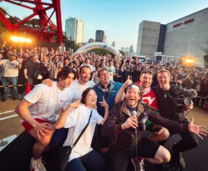 Chris Broad Instagram - It’s finally over. All great stories need a fitting ending and yesterday we got ours.  Half a month spent furiously peddling over 1,000km across Japan’s mountain ranges and megacities, with an astonishing $1 million raised for the Immune Deficiency Foundation, culminating with hundreds of amazing folks cheering us on across the finish line at Tokyo Tower.

The journey wasn’t easy; my back and leg muscles are stuffed. And I won’t forget the feeling of my heart almost exploding while ascending 1,200m at the base of Mount Fuji.  There were some genuinely terrifying moments in tunnels, pedalling frantically whilst sandwiched between a concrete wall and a ten ton truck.  Falling off the bike on to a stone pavement covered my already shattered legs in cuts and bruises.  Yet through it all, I always felt a part of something bigger than myself. 
Cycling alongside the seemingly unstoppable Connor and knowing that every step of the way, people around the world were cheering us from this bloody incredible community was genuinely the greatest motivator of all.  Without Pete firing us up the second week, the struggle would have been a nightmare. Ian saved our bikes more times than I can count and Paul was there to capture every moment and raise our spirits every morning along the way.
 And without our brilliant guests, Garnt, Felix and Natsuki, the endless cycling would’ve descended into monotony.   It was a team effort in every sense, though make no mistake, Connor absolutely earned this victory. The journey was no easy task but to undertake it all while simultaneously entertaining 25,000 viewers everyday with a shoulder mounted camera is borderline insanity. The man is practically the Welsh Terminator. 

I’m immensely grateful to him for convincing me to do this once again and to see it through from start to finish.   We’ll be working tirelessly to edit the full edited Cyclethon 3 episode for Abroad in Japan in the coming weeks guys. Can’t wait to share it with you all!

It’s my birthday this week and it seems I’ve already had the best birthday present of all. 

(Well unless of course, someone plans to gift me a barrel of Camembert of course😉).