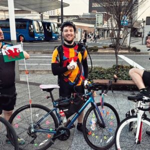 Chris Broad Instagram - We passed the halfway mark of our seemingly endless 1,200km cycle.
Thanks to everyone’s who tuned in and donated to the Immune Deficiency Foundation - over $400,000 raised so far!

I won’t lie it’s been tough. Every morning I wake up to throbbing legs, muscles sore from the day before. Every passing truck feels like a near death experience, and each day seems to now blend into one, with barely any time to recuperate between each stretch.

But for every stretch of highway, the journey is punctuated with moments of beauty; a Torii gate in a quiet village, a serene moment by a gushing stream or the afternoon breeze across a luscious rice field. 

Having guests join Connor and I has been a real blessing too for morale; Garnt and Felix were legendary companions and I’ve more memories than I can count from the last week alone. From battling through torrential rains, and getting a brofist by Himeji castle, to being guided through Osaka by a kind stranger (thanks Toru!) and getting swept up in the crowds of a Hanami party at the Kintai Bridge.

Thanks again for joining us on the first week of our epic adventure guys. 6 days to go and tomrorow is one hell of a day - wish us luck!

@natsukitheman may well appear tomorrow 😎
Hope he brings the hot tub…

.
.
.
.