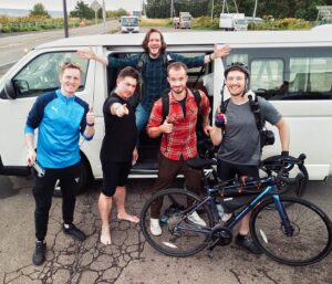 Chris Broad Instagram - 🚴‍♂️ 8 days, 750km across Hokkaido 
🔥46,000 calories burned 
🥳 $300,000 raised for the Immune Deficiency Foundation

Thank you to everyone who joined our epic journey & particularly to Connor for being the architect of this crazy challenge 🙏
🍿Big Abroad in Japan episode to drop in a few weeks!

And a huge shoutout to the legendary team that made this adventure possible.
Ian (Producer/Driver), Paul (Camera/Drone) and our cheeky American cheerleader Pete.

Couldn’t have wished for a better team to see us through the absolute hell we faced on this trip 🍻🍻🍻