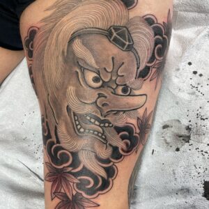 Chris Garver Instagram - #tengu #tengutattoo #tengumask