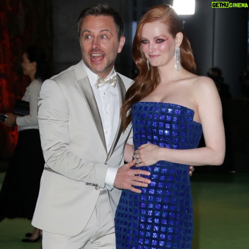 Chris Hardwick - 31.6K Likes - @lydiahearst & I had an incredible time last night at the opening of the @academymuseum! Lots of nice, fun people, a performance by @ladygaga, AND a stunning @hayaomiyazaki / Studio Ghibli exhibit. The museum is super cool and highly recommended if you get a chance to go! Also, we’re about halfway through the pregnancy and you can finally see the behbehhhhh! Lyds just felt the little kiddo doing some kind of interpretative dance for the first time a couple days ago!
And OF COURSE we capped off the night with one of our favorite things to do after a snazzy event—driving through @innout. 🍔✨
Fancy styling: @jennyricker
Tuxedooooo: @emporioarmani
Foot coverings: @jimmychoo
📸: @matthewbaronphoto, @stefaniekeenan, @amysussmanphoto