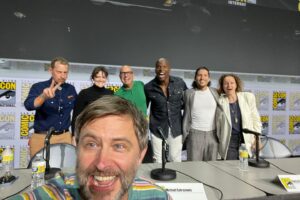 Chris Hardwick Instagram - Hall H! I can’t believe it’s been since 2019. THREE WHOLE YEARS! But you were just as wonderful as you always were if not more so. I am thankful for you and thankful we got to do this one in person. Thank you for a wonderful final @amcthewalkingdead panel. I almost made it through without getting choked up! But then at the very end, it hit me: this is the last time we’d all be on that stage together as a group. It will forever be a cherished memory. I hope you had as much fun as we did!! ❤️🧟‍♂️ #sdcc2022