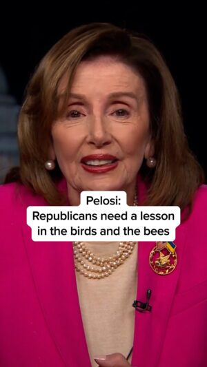 Chris Hayes Instagram - Speaker Emerita Nancy Pelosi calls out the hypocrisy of Republicans who voiced their opposition to the Alabama Supreme Court decision that ruled frozen embryos are people. “I’ve said for years that I think that people on the other side of the aisle need a lesson in the birds and the bees, because sometimes they don’t seem to understand,” says Pelosi on the 125 House Republicans co-sponsoring a bill that opposes IVF.
