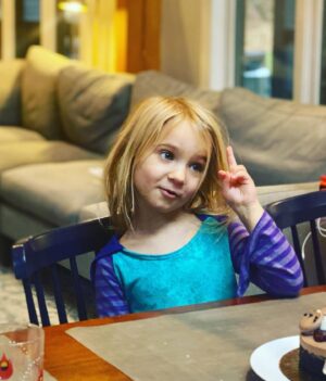 Chris Hayes Instagram - I truly do not have the words to describe the sheer delight this kid brings us every day. I honestly think she might be the funniest person I’ve ever met.