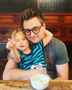 Chris Hayes Instagram - Mornings with my little squdget. 📷 @kateashaw