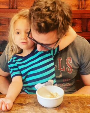 Chris Hayes Instagram - Mornings with my little squdget. 📷 @kateashaw