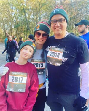 Chris Hayes Instagram - Welp, we’re officially a Turkey Trot family now. Happy Thanksgiving!