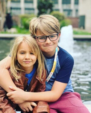Chris Hayes Instagram - Elevating this to the grid, by popular demand. David and Anya in 30 Rock for Take Your Kids to Work Day.