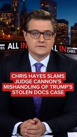Chris Hayes Instagram - “What Trump-appointed Judge Aileen Cannon is doing is a scandal,” says @chrislhayes.