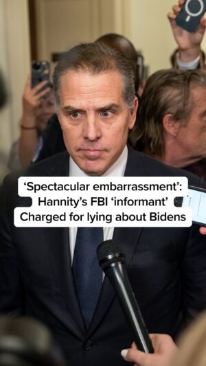 Chris Hayes Instagram - “It blew up in their faces.” @chrislhayes reports on a bombshell arrest for a right-wing hero. Special counsel David Weiss, who was appointed by Donald Trump, just charged former FBI “informant” Alexander Smirnov for lying about financial ties between President Biden, his son Hunter and Burisma, a Ukrainian energy company. Hayes hammers Sean Hannity and Rep. James Comer for fueling and amplifying this allegation and are now faced with “the most spectacular embarrassment imaginable.” Their infamous FBI informant is being charged for making it all up.