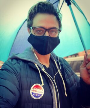 Chris Hayes Instagram - 2.5 hours in the rain. NY election administration sucks, but poll workers kept things moving and thank god for them. Felt good to fill that little bubble.