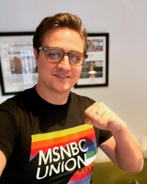 Chris Hayes Instagram - Solidarity to my colleagues in the MSNBC Union fighting for a fair contract. ✊🏼