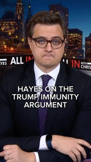 Chris Hayes Instagram - @chrislhayes on “one of the most galling things” about the Trump claim that he’s immune from prosecution.