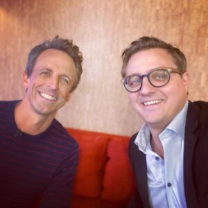 Chris Hayes Instagram - Feels good to be back @latenightseth
