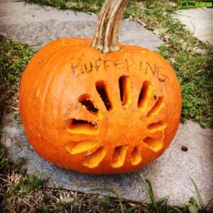 Chris Kendall Instagram - Just carved my very first pumpkin. Took far too long for one shitty joke. Sweating.