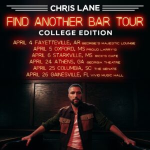 Chris Lane Instagram - Really pumped to announce this next lineup for the Find Another Bar Tour: College Edition! Which show will I be seeing y’all at?! Tickets are on sale now! (Link in bio) 🤘🏻