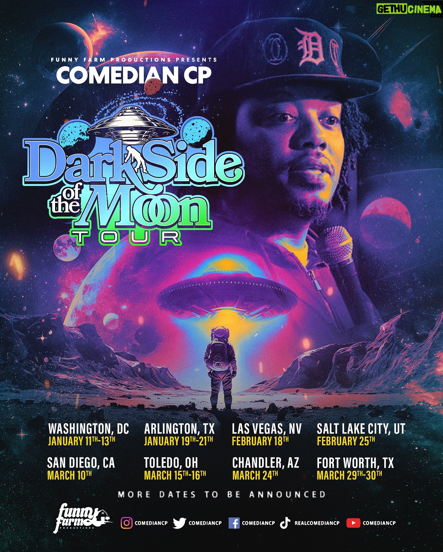 Chris Powell - 1.4K Likes - 🚀 Back to the Moon. My newest tour starts next week in DC. It was supposed to start today in Texas but we had to move some dates around. Link to all the shows is in my bio! Can’t wait to see all my CPeeps! More dates and More cities coming soon so if you don’t see your city don’t worry We coming! #CPsDarkSideofTheMoontour