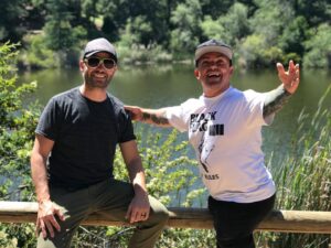 Chris Raab Instagram - This week on @bathroombreakpodcast my guest is Weeman @iamweeman aka Jason Acuña. Weeman is known for all of the Jackass movies as well as being a professional skateboarder. We sat in his "backyard" for the day and chatted van life, jackass, big brother and more. Hope you enjoy! LINK IN BIO. Thanks Producer @rickkosick 🎥 #bathroombreakpodcast #raabhimself #weeman #jackass #nullityskateboards #chronictacos #skateboarding #cky #bigbrotherskateboardmagazine #vivalabam #poop #backyard #vanlife