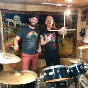 Chris Raab Instagram - This week on @bathroombreakpodcast my guest is actor & musician London May @reallondonmay. London is widely known as the drummer with Glenn Danzig’s @glenndanzigofficial seminal goth punk band SAMHAIN! London was also cast as an actor in Batman: The Dark Knight Rises . We sat down for a fun conversation about his newest film project and role as The Summoner in Brutal Realty Inc. @brutalrealty, Glenn Danzig writing his high school term paper and lots more. LINK IN BIO. Hope you enjoy! Thanks producer @rickkosick🎥🎤 #bathroombreakpodcast #raabhimself #londonmay #musician #actor #samhain #brutalrealtyinc #movie #band #danzig #drummer #drums #cky #jackass #vivalabam