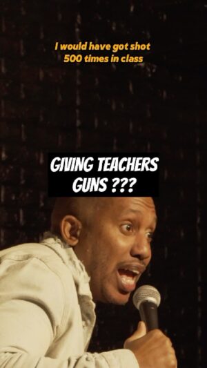 Chris Redd Instagram - I wrote this when it was just an idea….now it’s legislation.🤯 Looking at you, Tennessee 👀👀👀

#ChrisRedd #comedy #standup #teachers #amendment #secondamendment #2ndamendment #government #tennessee #laws