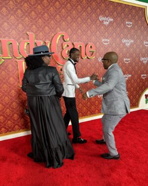 Chris Redd Instagram - Light dump* 
The Candy Cane Lane premiere was amazing! I got two interview interruptions on the carpet from two of the best people @murphymediadistributionfilms & @robinthede  and great to see the kid @dcyoungfly on the lane!! They all kill it in this movie. Everybody does! Y’all are gonna get tired of me but I’ll be posting all the way up to RELEASE DAY DECEMBER 1st the coldest Christmas movie hits @primevideo 

And @corey_demon  killed it with this suit . Sheesh 🔥🔥

More dumps to come….lol I’m so childish