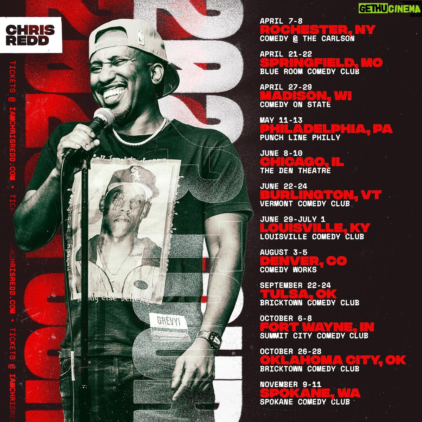 Chris Redd - 1.3K Likes - More dates!!! Pull up on me and grab tix at the link