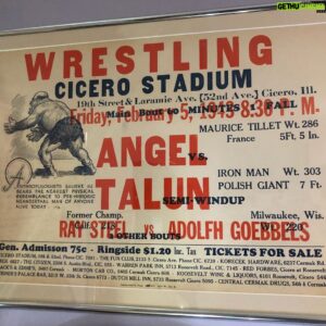 Chris Spradlin Instagram - I’ve been infatuated with the French Angel since I first laid eyes on him. I had the privilege this week to take a look through Tom Latour’s personal collection of Maurice Tillet pictures, posters & miscellaneous items (the largest of its kind). Wow... By all accounts, Maurice was an amazing man with a kind soul. We’re fortunate to be able to remember him both personally & professionally.  If the Angel’s story also fascinates you, head over to Tom’s Maurice Tillet Facebook page. The work he has done is incredible & I’m always looking forward to seeing what he finds next. #frenchangel #mauricetillet
