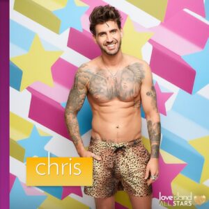 Chris Taylor Instagram - Being pied six times left Chris hungry for more, he’s back on the Island looking for a girl to keep him sweet 😍 #LoveIsland