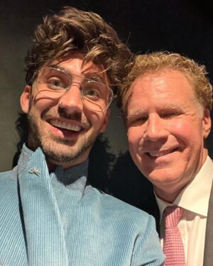 Chris Taylor Instagram - A series of me annoying very famous people (ft. a heavily circumc!sed horse 🐴)

Maddest day of my life, and I often travel to remote desserts for a spot of extreme ironing. If you haven’t got Barbie tickets yet, sort your priorities out you crazy mofos…comes out tomorrow 🥳

Happy Barbie Eve