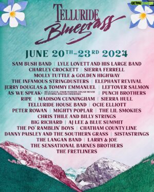 Chris Thile Instagram - We’ll see you in Telluride for the opening set @planet.bluegrass! Hope to see y’all there.
