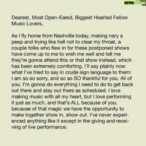 Chris Thile Instagram - To those of you holding tickets to @nickelcreek’s postponed April 27-29 Ryman shows (especially those who travelled in from out of town), we’re making some lemonade to hopefully sweeten the sting. Please join us at The Ryman TONIGHT for a special edition of the Watkins Family Hour, with lots of musical friends on hand. Show your Nickel Creek ticket — admission is free and for ticket holders only. Doors open at 7, show starts at 8. While we wish we could fit you all, capacity is limited, so please come early.

All postponed Celebrants tour dates have been rescheduled! Original tickets remain valid for the new date. For questions regarding your ticket, please contact your point of purchase.

Nashville, TN - April 27 Rescheduled to September 4
Nashville, TN - April 28 Rescheduled to September 5
Nashville, TN - April 29 Rescheduled to September 6
Charlottesville, VA - May 1 Rescheduled to June 22
York, PA - May 3 Rescheduled to June 21
New York, NY - May 4 Rescheduled to June 23