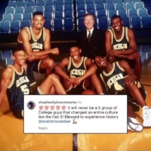 Chris Webber Instagram - Reading through all your incredible stories about the impact of the Fab Five truly warms my heart. 

Forever grateful to have been part of an era that left such a profound mark on history and culture. 

The support from each one of y’all means the world to me! 🙏🏿

Don’t forget to order your copy of my new book to read Fab Five stories I’ve never told before. 

Plus, every order gives you the chance to win an authentic Michigan basketball jersey with my number on it! 🔥

Link in bio. #ByGodsGrace