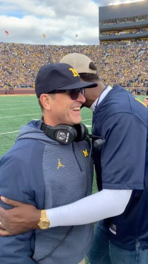 Chris Webber Instagram - Congratulations to Jim Harbaugh and the Michigan Football Program! Jim encouraged me over the years to come back to the University.. no….… later he would  make sure that I would come home… he told me that he would officially welcome me back to the @uofmichigan through his great football program…. @umichfootball  and that would be officially enough.  I won’t forget his actions… he put his name and reputation on the line when no one else publicly supported me…

#GoBlue 
#michiganfootball
#jimharbaugh
#Championship
#universityofmichigan
#NIL
#michiganbasketball
#1 #ncaafootball #ncaa #bygodsgrace #producer #bluntashes