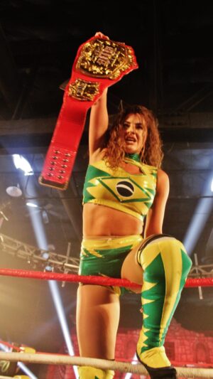 Christi Jaynes Instagram - Unleashing my strength and grace in the ring💪🏼 

Brazilian Wonder Woman | self care | gym | gym routine | hard work pays off | power cleans | narc survivor | pro wrestlers | woman who lift | mindset | personal development