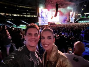 Christian Gálvez Instagram - Now and then when I see your face,  you take me away to that special place … ♥️⭐️👣

@patriciapardo_tv 
@gunsnroses 
#sweetchildomine