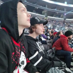 Christian Ganiere Instagram - Best night ever!!! Went to my first ever @lakings game!!! I couldn't stop smiling and lost my voice from shouting and cheering so much!! And best of all? I got to hang with my family, especially my big sister and bestie Angel who is the biggest Kings fan in the world. We played hockey together for years. And, We Won the game!! #gokingsgo I can't wait to go back and start playing hockey again in the next few months. 
.
.
.
#hockeyfan #gokkngs #hovkeygame #lakings #hockeylover #familytime #bigsister #littlebrother