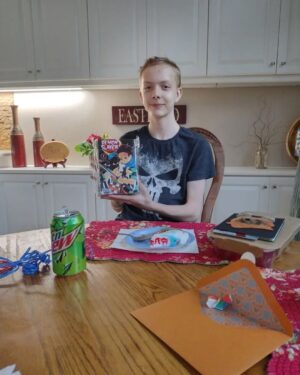 Christian Ganiere Instagram - Thank you everyone for the birthday wishes! You are all awesome!! Coolest presents I got were a case of @jello from my grandparents which I ate almost all of. The first five manga in the Demon Slayer series and a vintage Jason vs. Freddy Tshirt. 
.
.
#birthdayboy #bithdayparty #birthdaygift #happyburthdaytome #family #familytime #fun #love #grateful #gratefulheart
