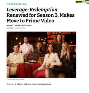 Christian Kane Instagram - https://tvline.com/news/leverage-redemption-renewed-season-3-prime-video-1235094980/  Here we go boys and girls! 👊 BAM!!!!
