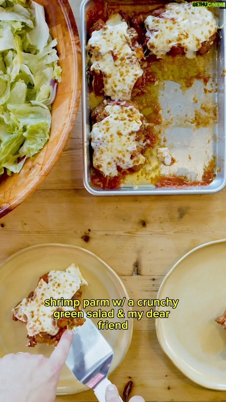 Christian Petroni - 8.2K Likes - shrimp parm & crunchy iceberg salad #food
*shoutout to one of the best @adamrichman