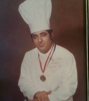 Christian Petroni Instagram - this man is most likely the reason I am a chef today 

His name is DOMINICK PATALANO 

An immigrant from the island of ponza chef patalano became a very well respected chef in America. 

He helped  so many young chefs get into to the 
culinary institute of America 
by writing recommendations that where like gold.

A lot of PONZESE immigrants have done amazing things when arriving to this new world, 

but the pride we all had for Dominick being our cultures representation here in THE BRONX here in NYC was like nothing else I can really compare to.

He opened the legendary MAESTROS catering hall off Morris Park in the Bronx.

It felt like a palace. 

My father Lorenzo who was a union carpenter had a side gig providing fruits & vegetables to his pizons from ponza that opened up restaurants from the Bronx up to Fairfield county. 

After school we always helped our pop unload his weekly maestros delivery of berries, broccoli rabe, peeled garlic, cantaloupe & honeydew melons (more in my dads fruit route & hunts point coming soon) 

I can still see chef patalano sitting on a stool,
his yellow tinted shooting glasses on
 in the far corner of his kitchen overseeing dozens of cooks in his industrial wedding factory catering hall kitchen.

Looking back now, I can see where my early inspiration to be a chef came from. It’s obvious. 

A well respected chef from our little island in the Tyrrhenian Sea. 

A Bronx legend.

Chef Dominico Patalano 💛