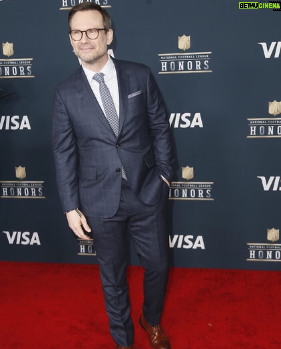 Christian Slater - 6.7K Likes - Had a fantastic time at the #nflhonors last night! @keeganmic you were a masterful and hilarious host- thanks for having me @nfl!