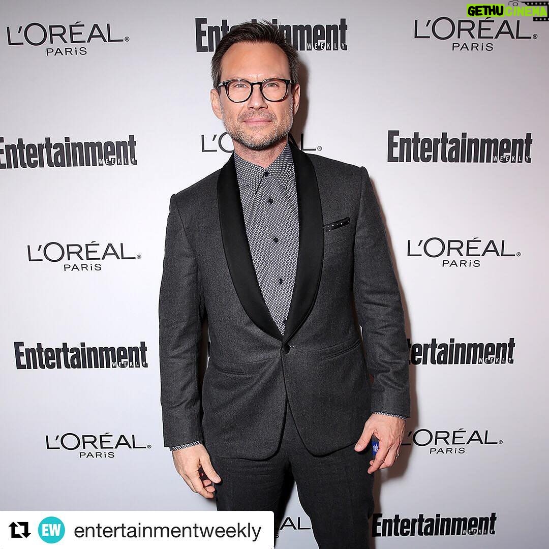 Christian Slater - 5.6K Likes - Thanks guys! Had a great time with @entertainmentweekly wearing @canali1934 @tommyhilfiger and @louboutinworld ć»ć»ć»
#MrRobot's #ChristianSlater slayed our #EWEmmys red carpet! šÆ See even more photos by clicking the link in our bio! š·: Todd Williamson/Getty Images for Entertainment Weekly