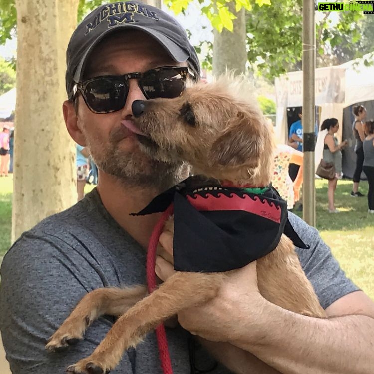 Christian Slater - 9.6K Likes - My wife and I spent an incredible morning with @bestfriendsanimalsociety at the NKLA Super Adoption, open today and tomorrow at Warner Center Park in Woodland Hills. There are hundreds of puppies, dogs, cats and kittens that are hoping to find a home this weekend. Please stop by and meet them and all of the wonderful volunteers and organizations that commit their time and resources to saving the lives of innocent animals. Thank you @emmyrossum and @samesmail for introducing us to this amazing organization and for asking for donations to @bestfriendsanimalsociety instead of wedding gifts. We sponsored an hour of adoptions today in your honor! #SaveThemAll