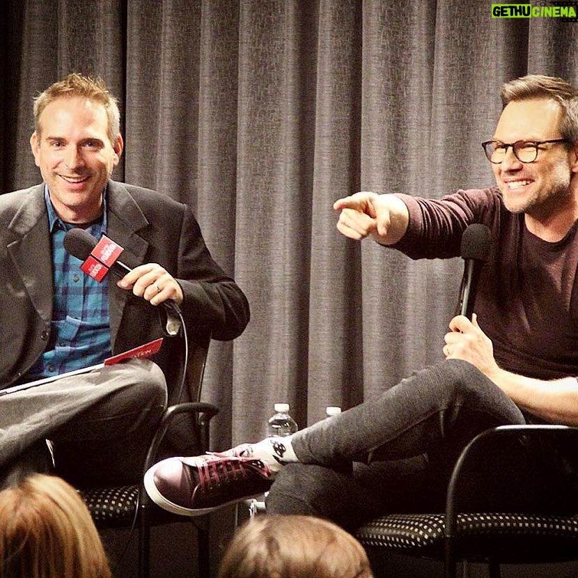 Christian Slater - 4.3K Likes - Had a great time today with @sagaftra and moderator Michael Schneider! Thanks to everyone who came out for the Q&A!