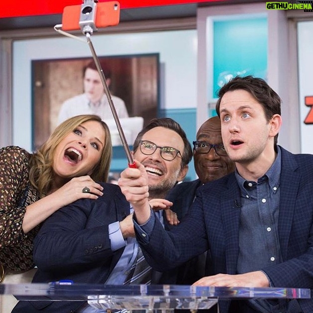 Christian Slater - 5.9K Likes - Having fun with @alroker @jennabhager and Zach Woods while co-hosting @todayshow!