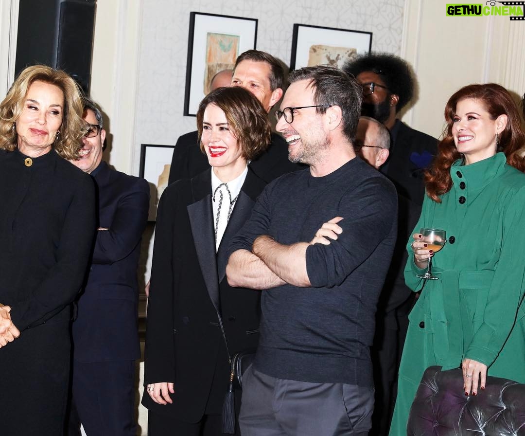 Christian Slater - 6.7K Likes - Celebrating Ryan Murphy with @sagaftra and reminiscing with all-time greatest theater costars Jessica Lange & @mssarahcatharinepaulson. Ryan Murphy is leading the charge against Hollywood's diversity problem with a commitment to fill 50% of all director (and now crew!) positions with women and minority candidates. I'm excited to witness the momentum behind this long-overdue initiative and can't wait to support all the great work that will come out of increased access to and collaboration between all artists in this industry. Photo credit @rebeccasmeyne for the @nytimes.