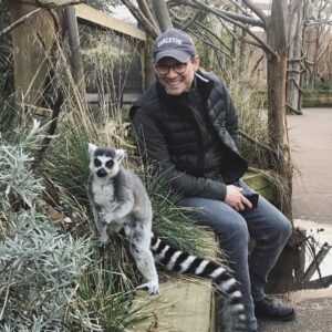 Christian Slater Instagram - Today I took a break from @glengarryldn and visited the @zsllondonzoo, where I met King Julian. I also met a rude monkey, who will be featured in my next post.