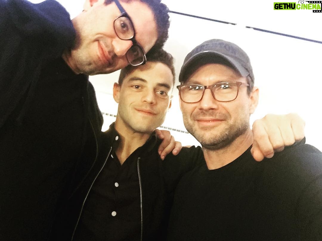 Christian Slater - 5K Likes - My first Instagram post. This is probably overdue. Off to Europe to launch @whoismrrobot with @samthemovie and Rami #mrrobot