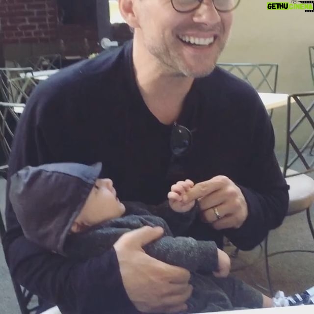 Christian Slater - 8.7K Likes - Got to hang out today with my agent's new addition. We were speaking in tongues!